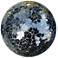 Mosaic Glossy Black 5" Wide Mirrored Decorative Ball