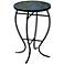 Mosaic Peacock 21" High Outdoor Accent Table