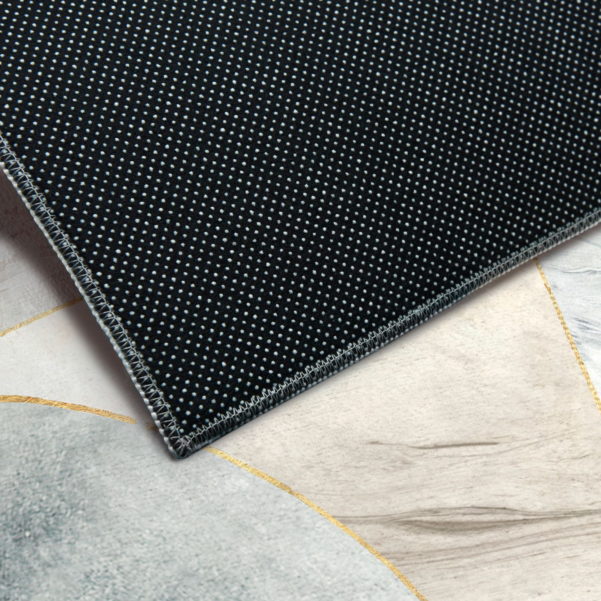 Image 4 Mosaic Serenity Washable Geometric Art Area Rug size 8'x10' more views