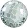 Mosaic Shiny Silver 5" Wide Mirrored Decorative Ball