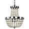 Moscato 17 1/2" Wide Champagne Pearl 3-Light Chandelier
