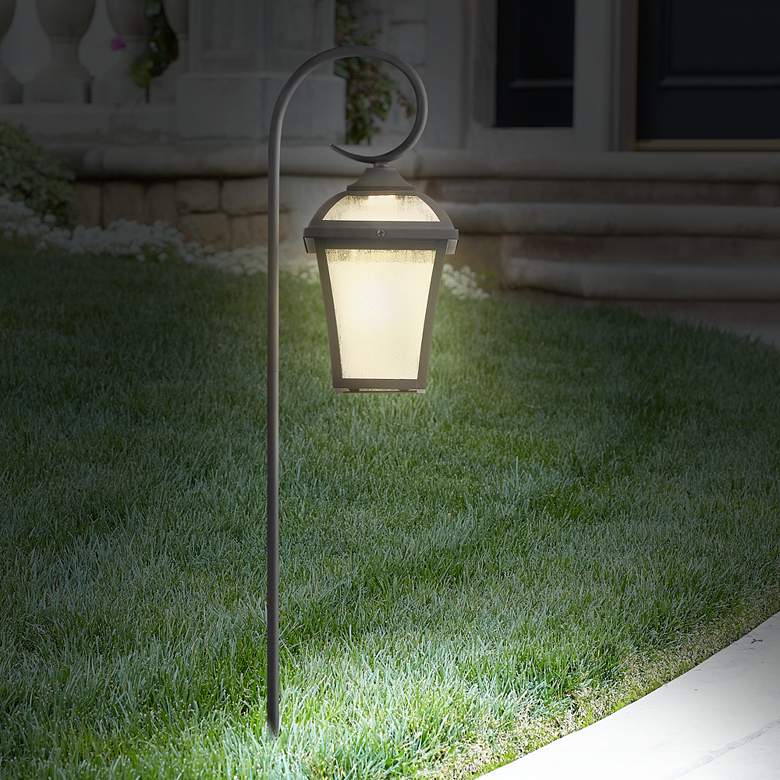 Image 5 Mosconi 27 1/2 inch High Textured Black LED Landscape Path Light more views