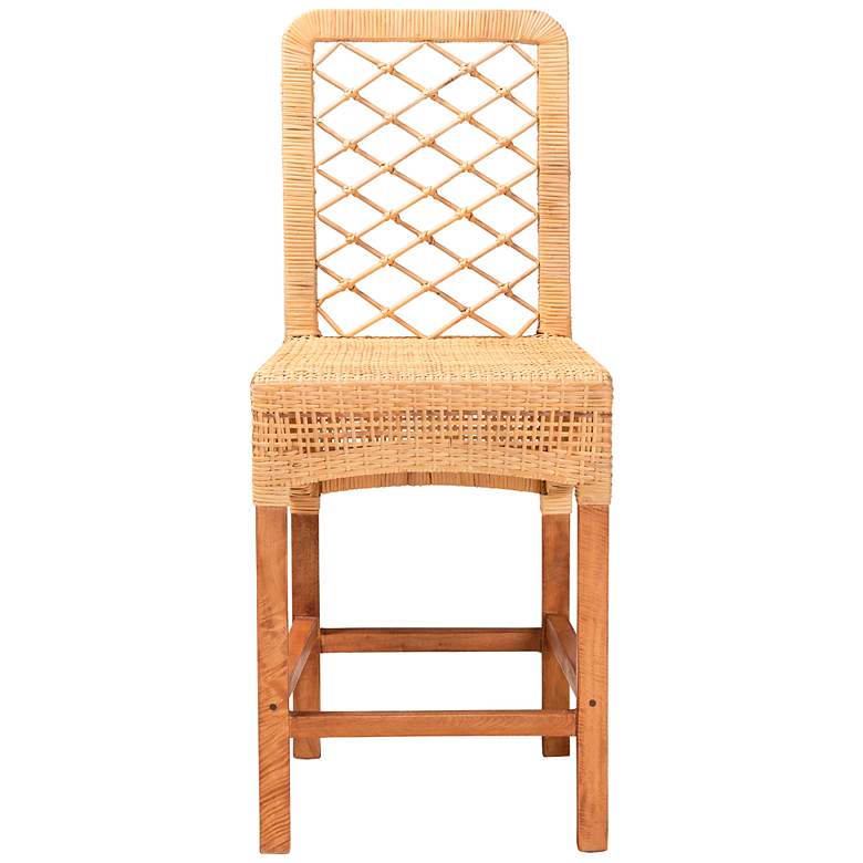 Image 5 Moscow 24 1/2" Natural Walnut Brown Counter Stool more views