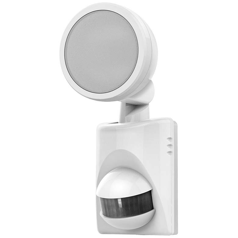 Image 1 MoSense White 9" High Battery-Power Outdoor LED Motion Light