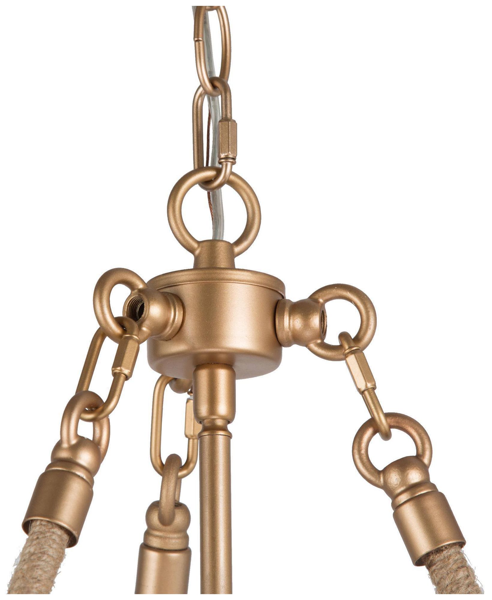 Image 3 Mosgan 17" Wide Wood Beaded 3-Light Chandelier more views