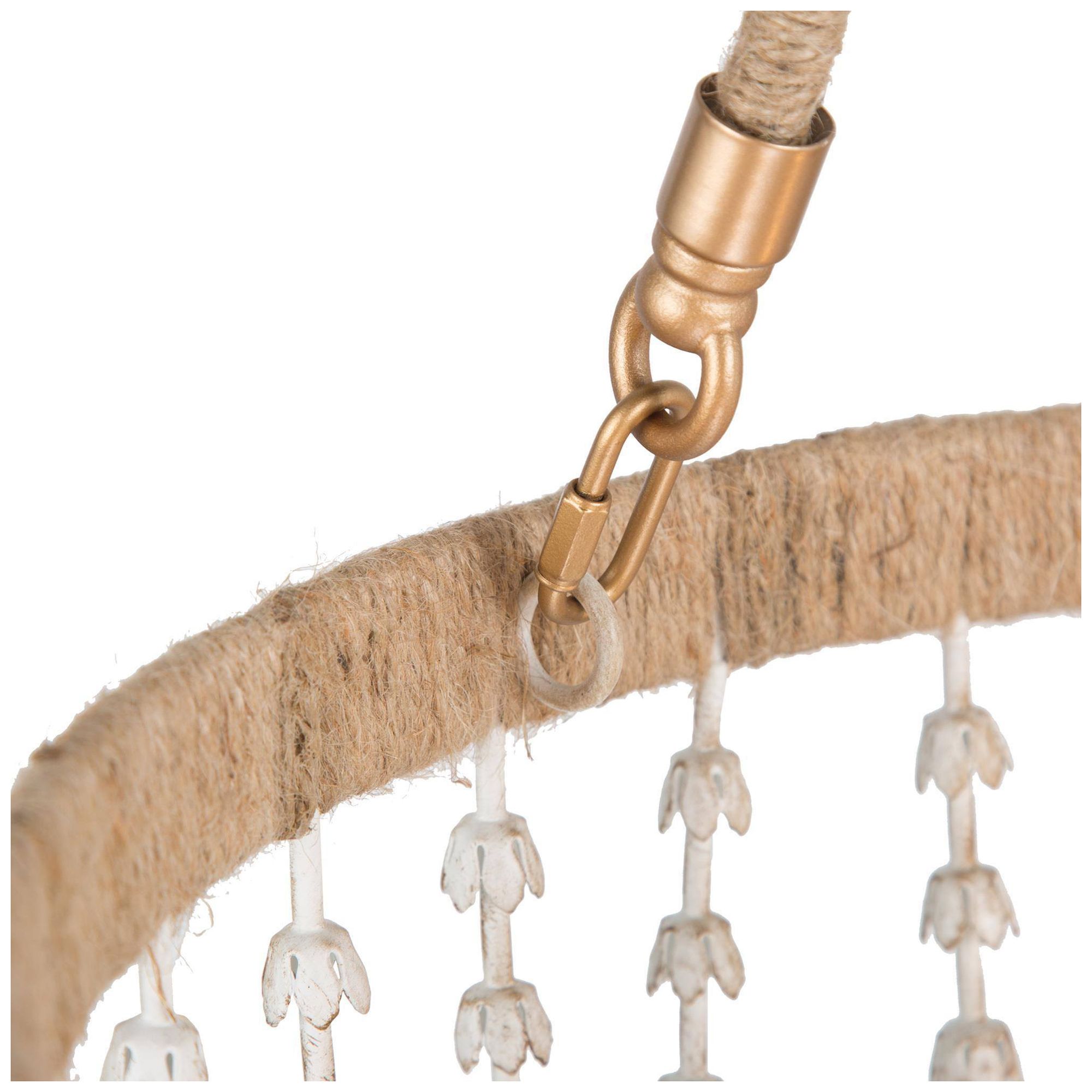 Image 5 Mosgan 17" Wide Wood Beaded 3-Light Chandelier more views