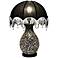 Mosinee Hand-Crafted Black Glass Table Lamp