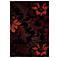 Mossa Collection Cannes Burgundy Area Rug
