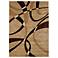 Mossa Collection Ribbons Chocolate Area Rug