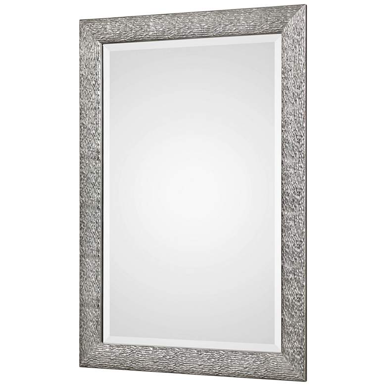Image 4 Mossley Metallic Silver 30 inch x 42 inch Framed Wall Mirror more views