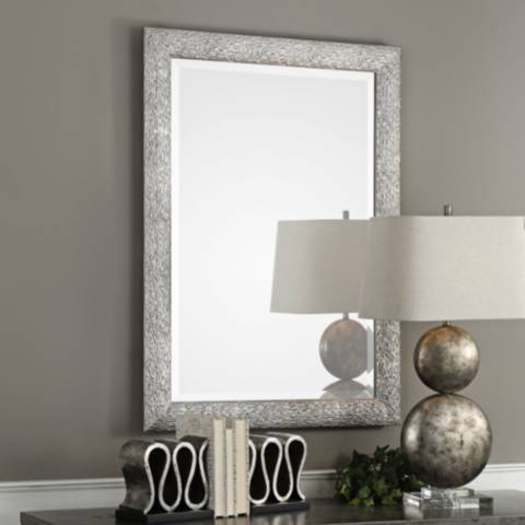 Uttermost Tarek Silver 30 x 42 Decorative Wall Mirror