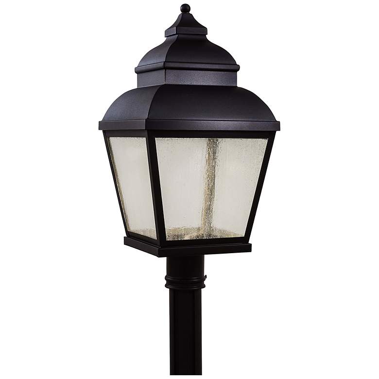 Image 1 Mossoro 23 1/2 inch High Black LED Outdoor Post Light