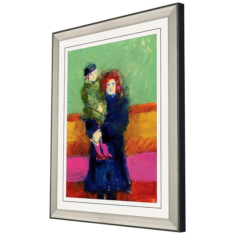 Image 3 Mother and Child 42" High Rectangular Giclee Framed Wall Art more views