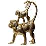 Mother And Child - Gold  Monkey Decorative Table Top Accessory