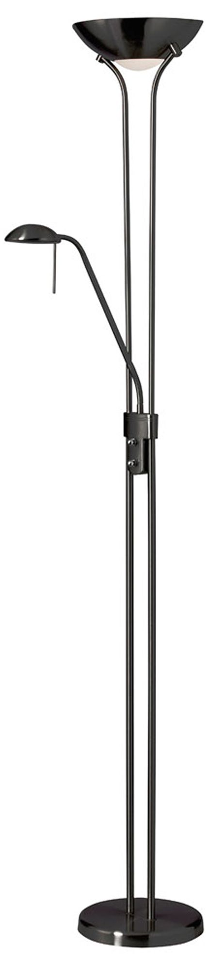 Image 2 Mother and Son 71" High Matte Black Floor Lamp