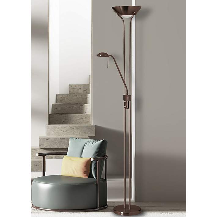 Floor Lamp Classic Silhouette Dark Bronze Metal Floor Lamp Classic Silhouette Dark Bronze Metal