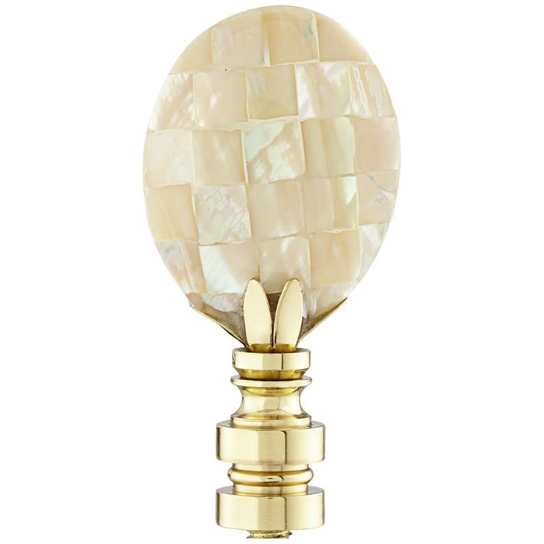Image 1 Mother of Pearl Lamp Shade Finial