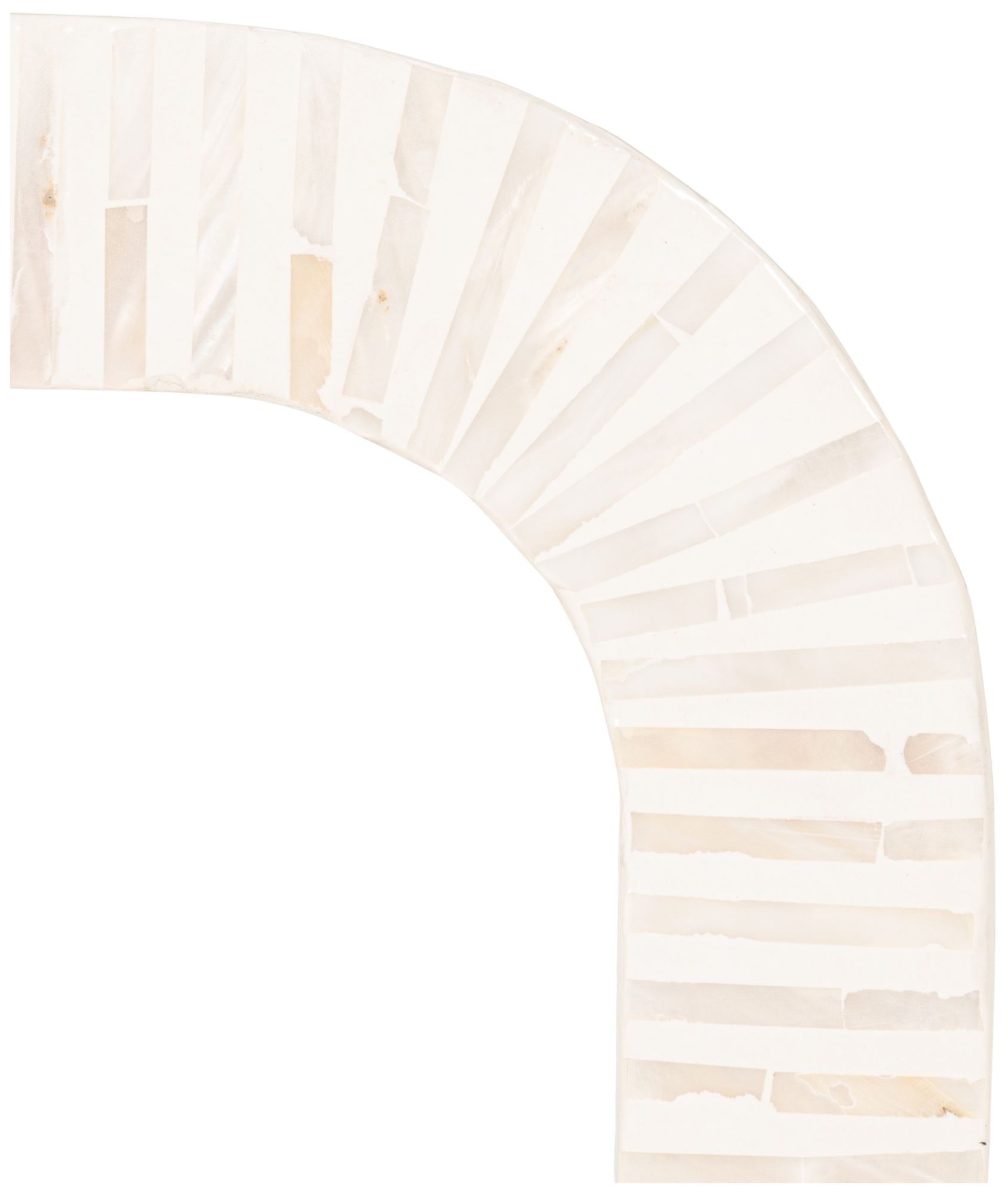 Image 5 Mother of Pearl Waterfall End Table, White more views