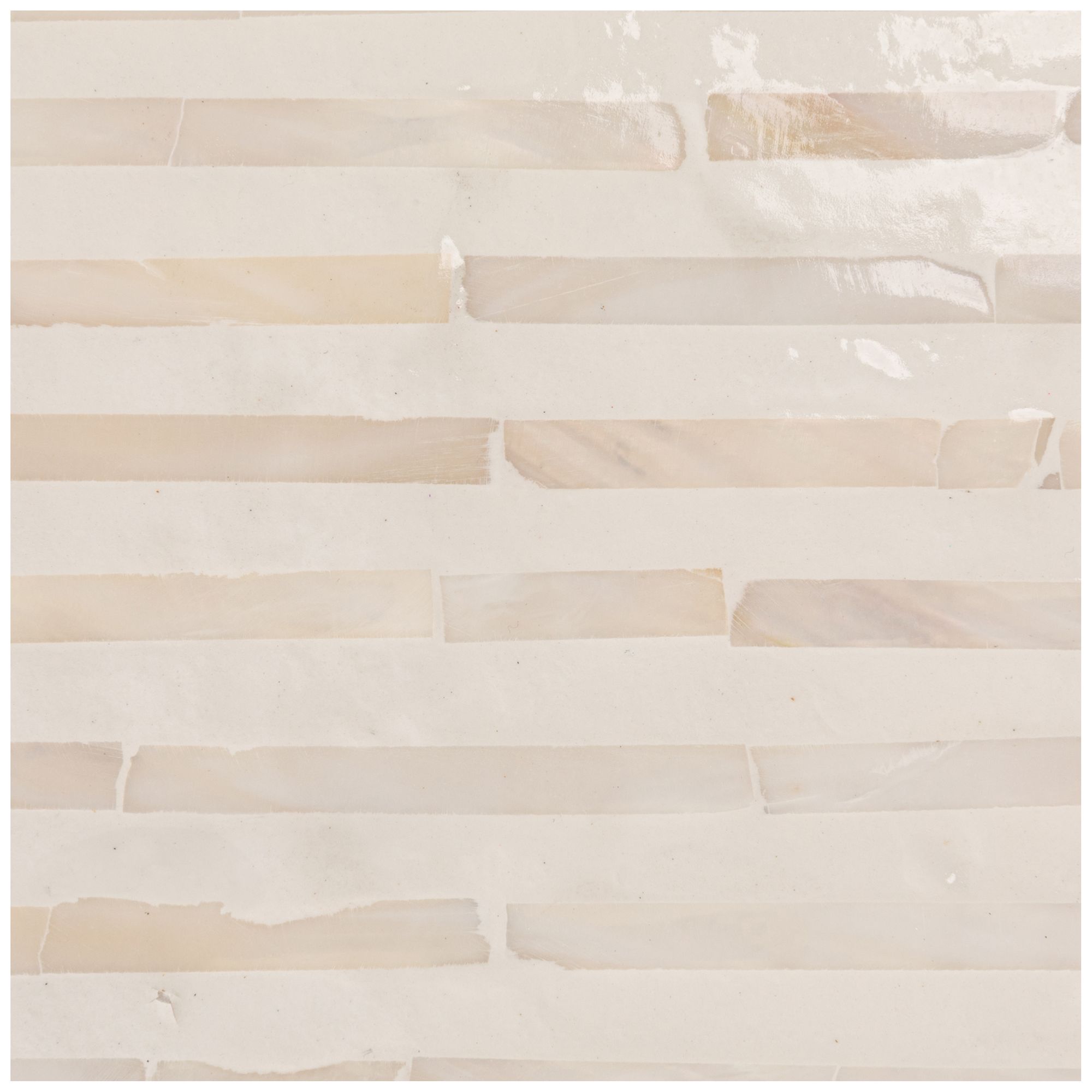 Image 6 Mother of Pearl Waterfall End Table, White more views