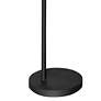 Mother Son 72" Black Modern LED Torchiere Floor Lamp with Side Light