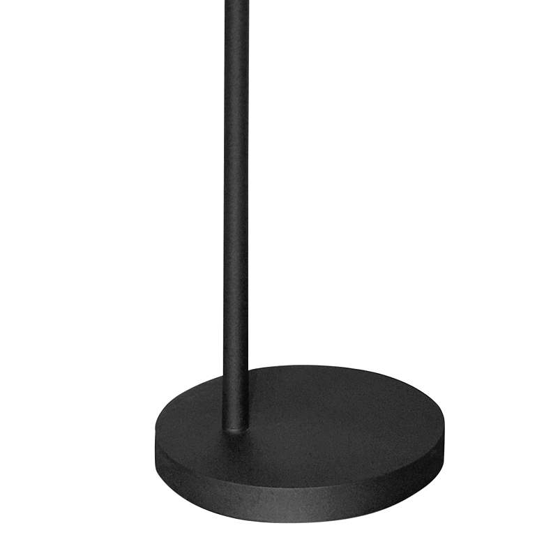 Image 3 Mother Son Black Finish LED Modern Torchiere Floor Lamp with Reading Light more views