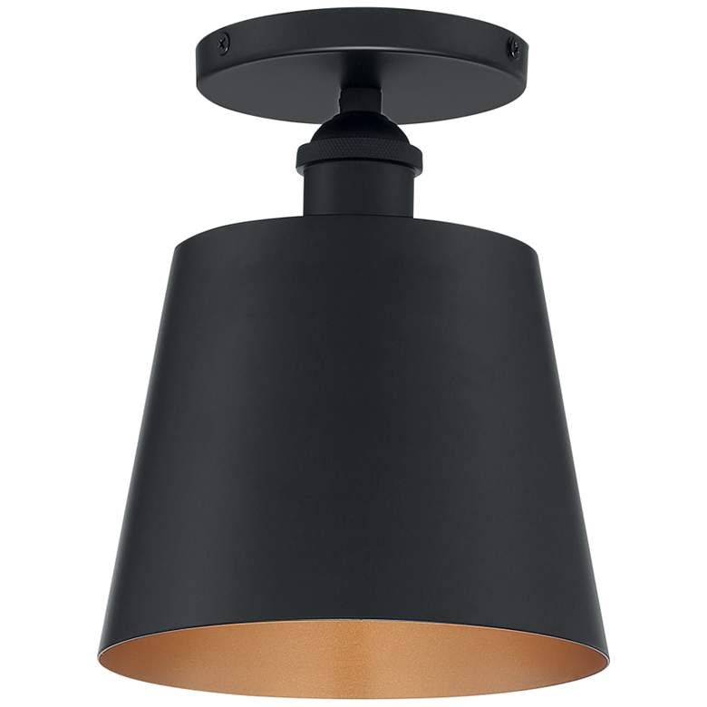 Image 2 Motif 7 1/4" Wide Black and Gold Ceiling Light