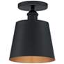 Motif 7 1/4" Wide Black and Gold Ceiling Light