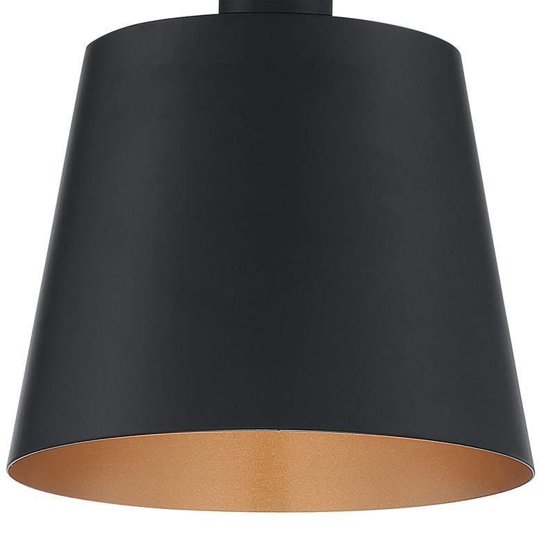 Image 3 Motif 7 1/4 inch Wide Black and Gold Ceiling Light more views