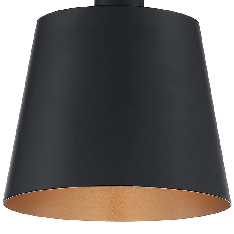 Image 3 Motif 7 1/4" Wide Black and Gold Ceiling Light more views