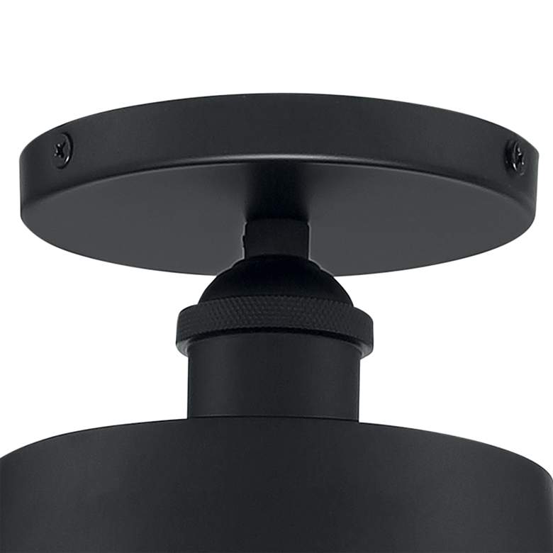 Image 4 Motif 7 1/4" Wide Black and Gold Ceiling Light more views