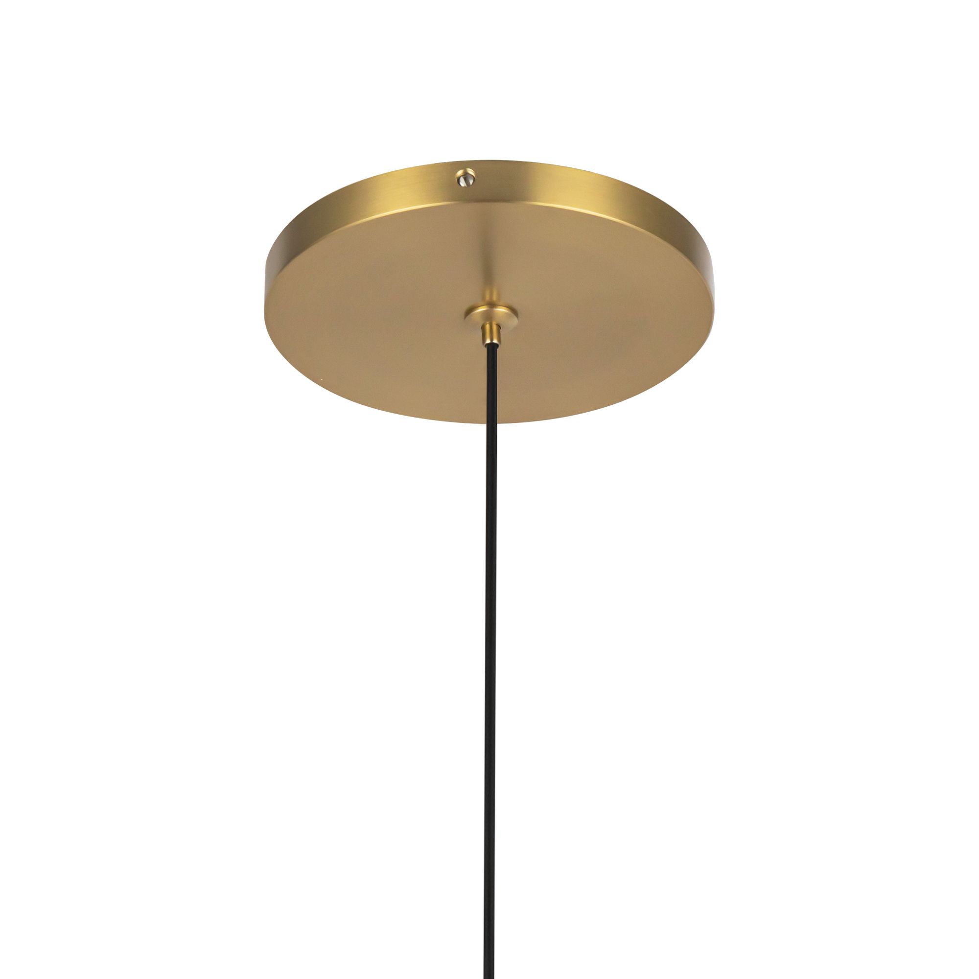 Image 6 Motif 3/4" Wide Brushed Gold LED Mini Pendant more views