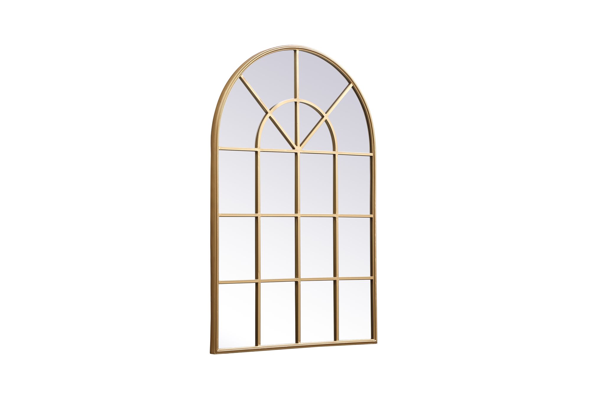 Image 5 Motif Brass 31 1/2" x 47 1/4" Windowpane Wall Mirror more views