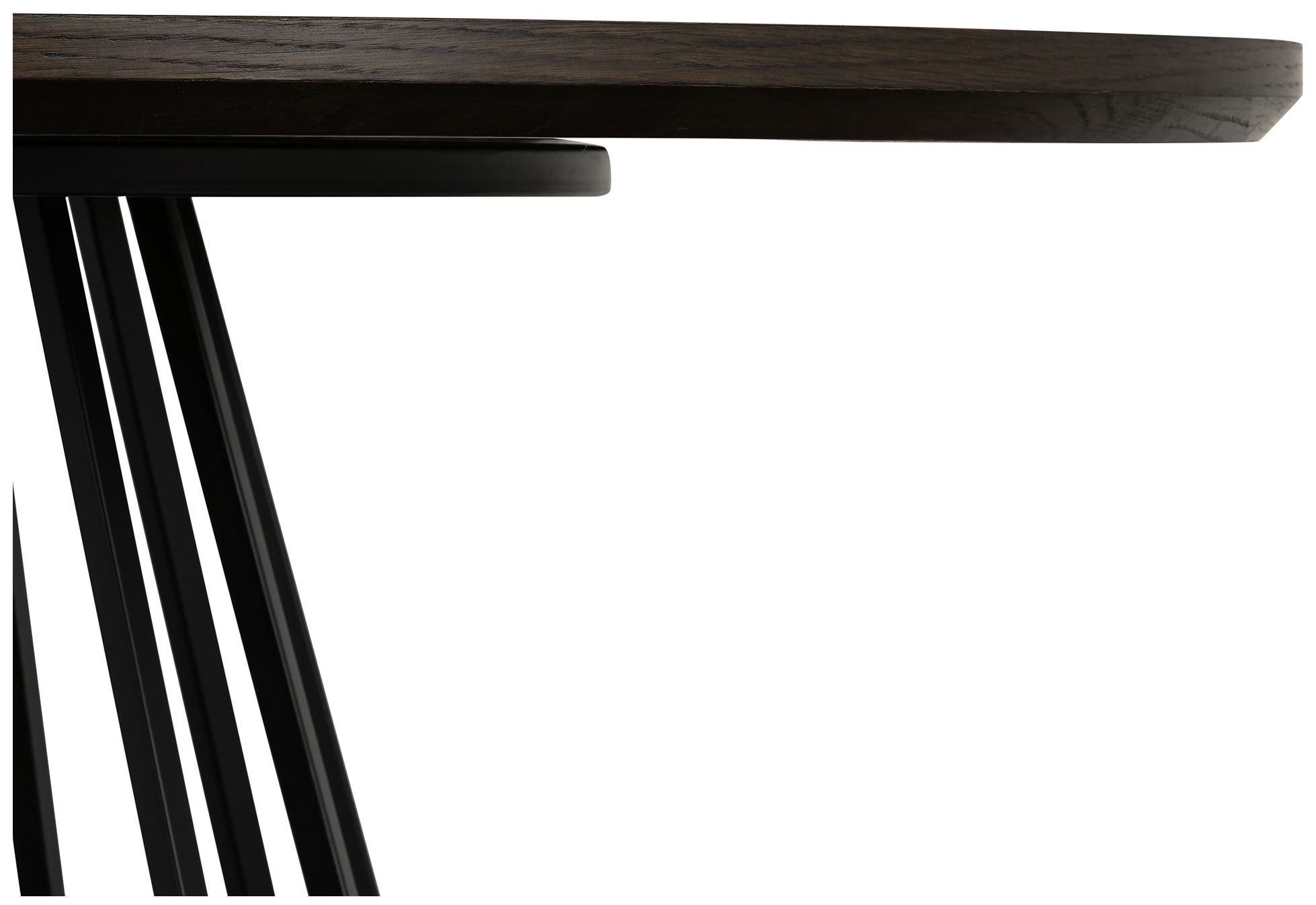 Image 4 Motion 51 in. Round Dining Table in Oak Wood and Metal more views