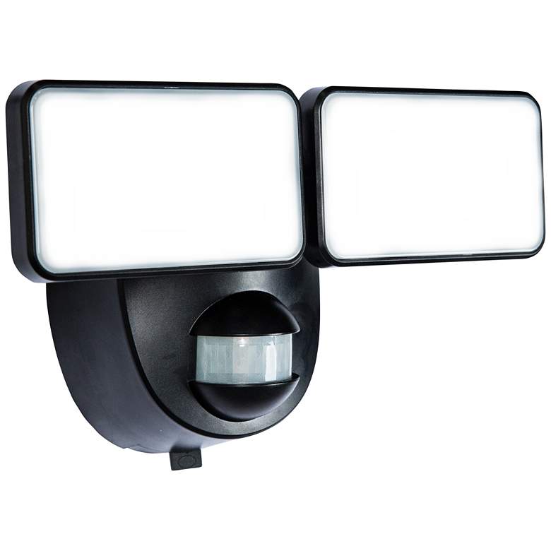 Image 1 Motion-Activated Battery-Powered LED Security Light in Black