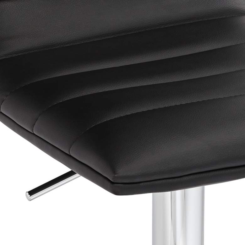 Image 4 Motivo Black Faux Leather Adjustable Swivel Bar Stool more views