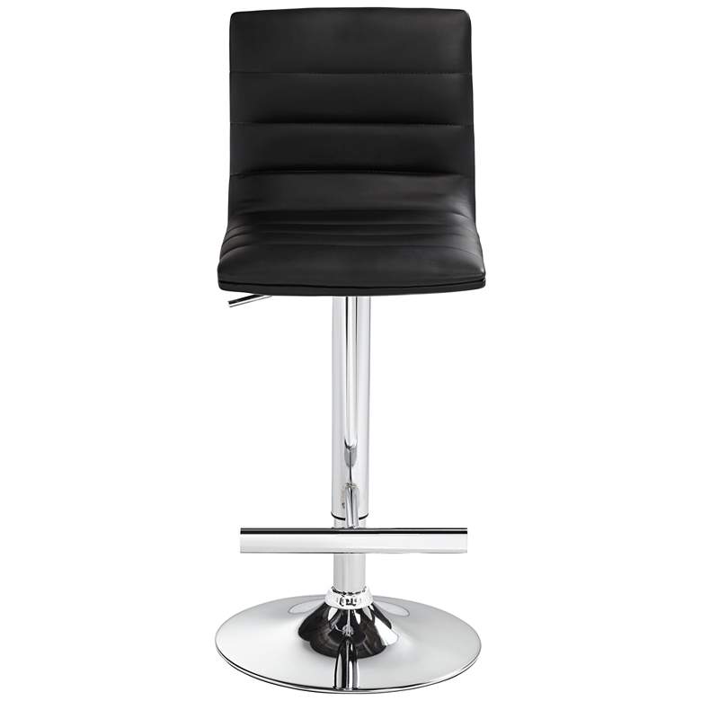 Image 7 Motivo Black Faux Leather Adjustable Swivel Bar Stool more views