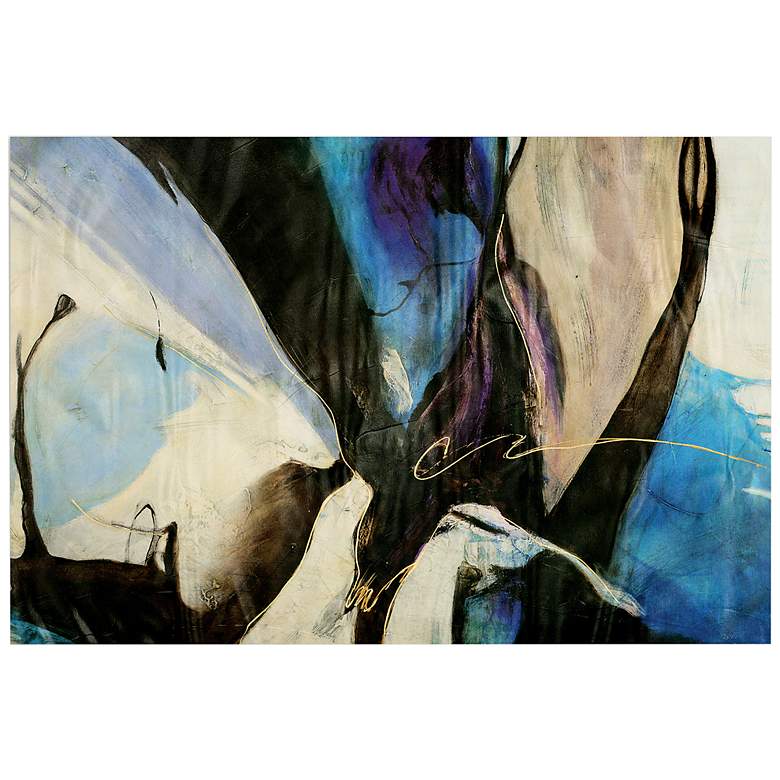 Image 3 Motivos 48" Wide Free Floating Tempered Glass Wall Art