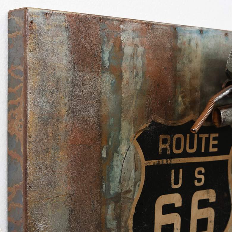 Image 5 Motorcycle 1 40" Square Metal Dimensional Wall Art more views