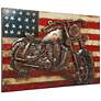 Motorcycle 3 48" Wide Mixed Media Metal Dimensional Wall Art