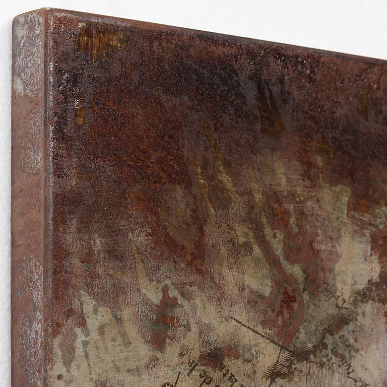Image 4 Motorcycle 40" Square Mixed Media Dimensional Wall Art more views