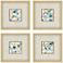 Mountain and Sea 16" Square 4-Piece Framed Wall Art Set