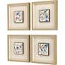 Mountain and Sea 16" Square 4-Piece Framed Wall Art Set in scene
