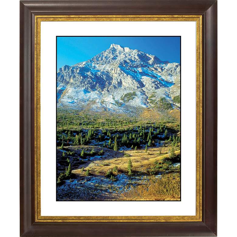 Image 1 Mountain Foothills Gold Bronze Frame 20 inch High Wall Art