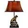 Mountain Lion Hand Painted Table Lamp