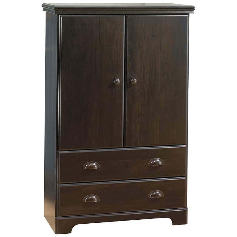 Image 1 Mountain Lodge Collection Ebony Armoire