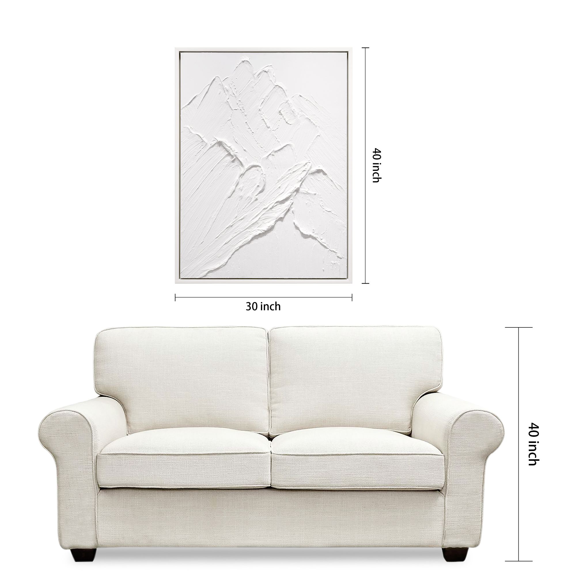 Mountain Majesty 40" High Framed Canvas Wall Art