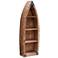 Mountain View 70 3/4" High Natural Fir Canoe Bookshelf