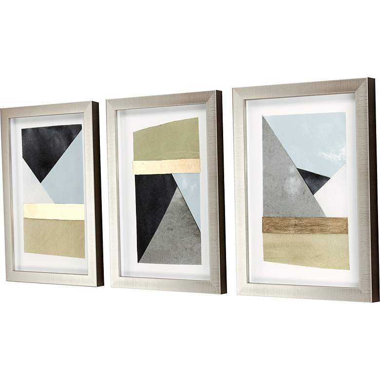 Image 4 Mountain View Collage 27" Wide 3-Piece Framed Wall Art Set more views