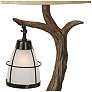 Mountain Wind Aged Oak Tree Table Lamp with Nightlight