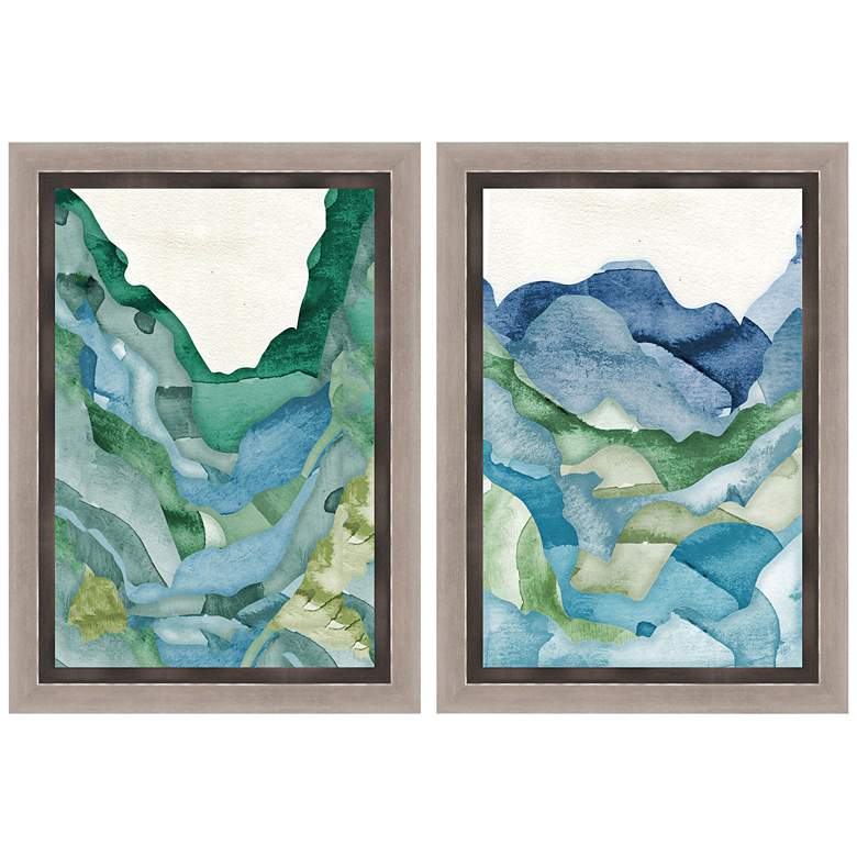 Image 1 Mountains 2-Piece 21 1/2 inch High Wall Art Set